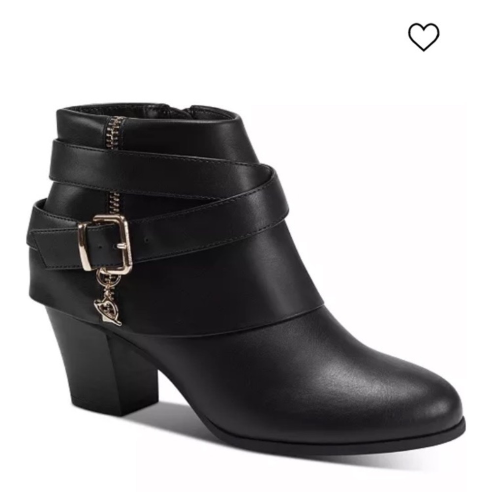 Thalia Sodi: Black Ankle Boots with Strap Detail *NWT!*